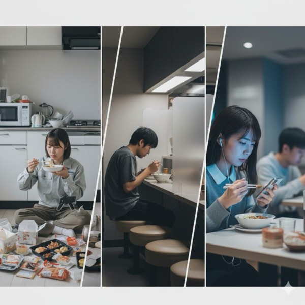日本年輕人「吃飯三不政策」:不自己做、不聚餐、不聊天